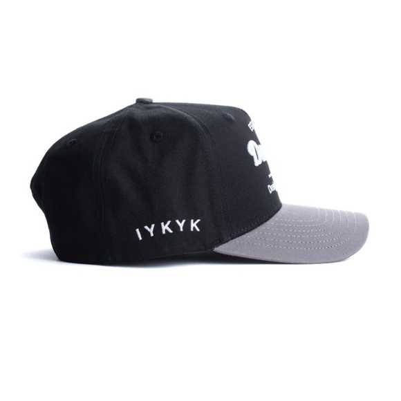 Dad Gang Brand | Black & Charcoal Grey Trucker Hat - Picture 5 of 6